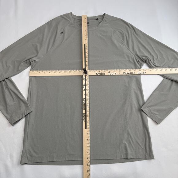 Rhone Reign Long Sleeve Tee Shirt Men's XL Gray Style 100307 Athletic - Picture 5 of 12